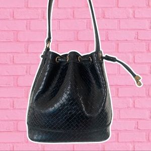Black Liz Claiborne Bucket Bag